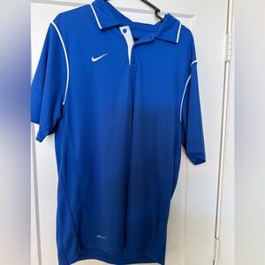 Blue Nike polo